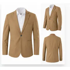 XPRESS RECHARGE - Blazer liso de alta calidad para hombre