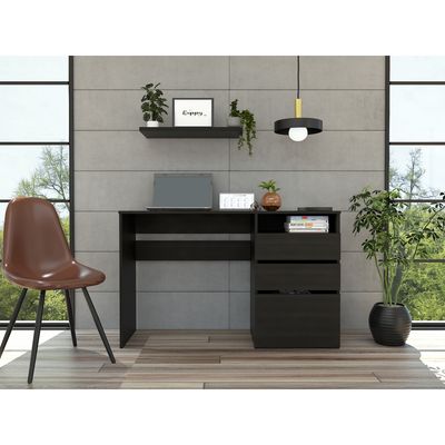 Imagen 2 del producto Escritorio Con 3 Cajones Dublin Wengue 75X1205X421 Cm