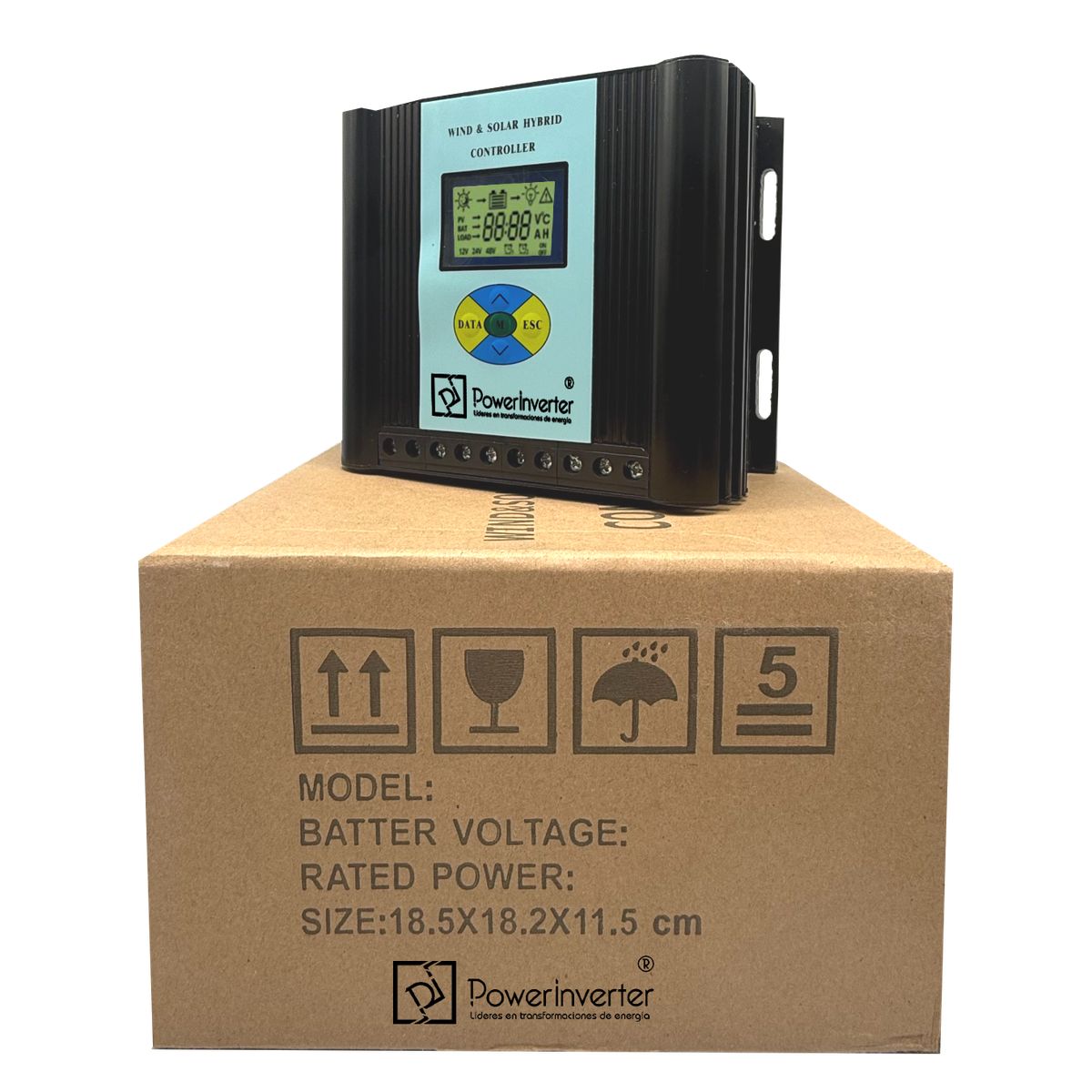 GENERICO - CONTROLADOR HIBRIDO - SOLAR - EÓLICO 24VDC 600W PWM