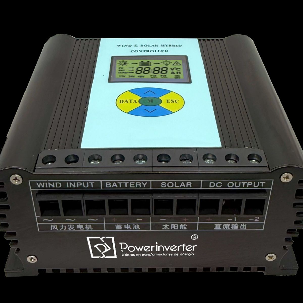 GENERICO - CONTROLADOR HIBRIDO - SOLAR - EÓLICO 24VDC 600W PWM