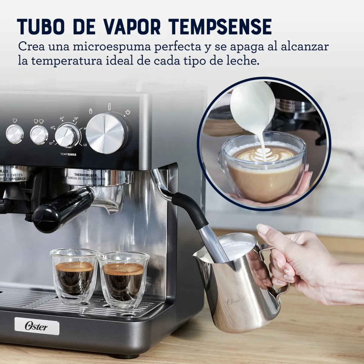 OSTER - Cafetera Espresso Oster Perfect Brew Bvstem7301