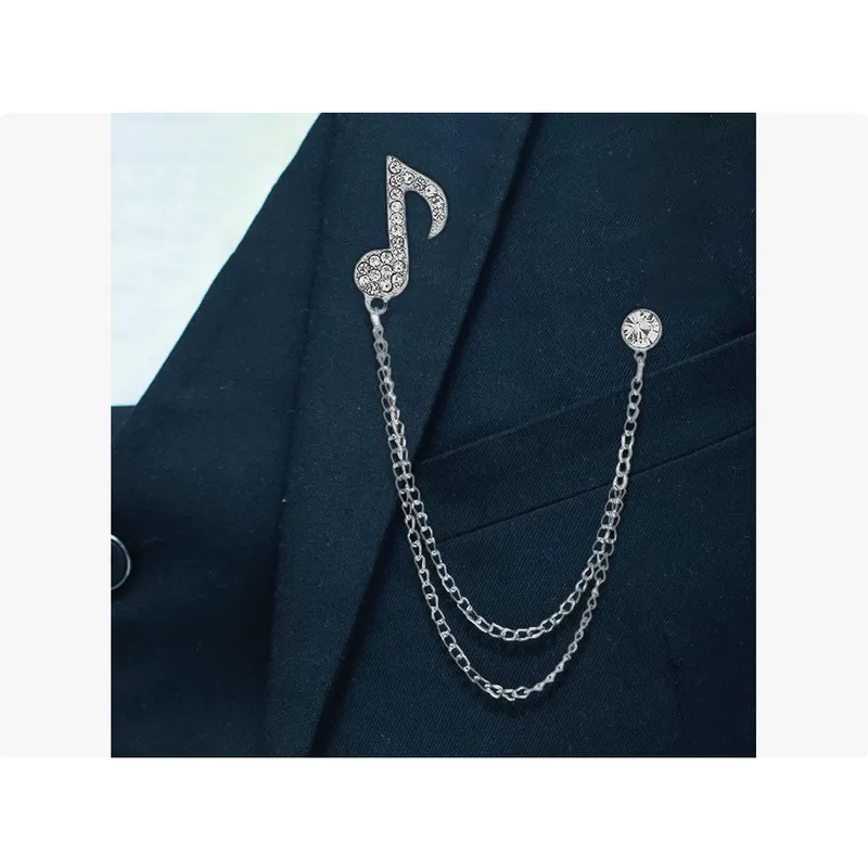 XPRESS RECHARGE - Broche Con Borla Unisex Cadena Para Camisa y Traje