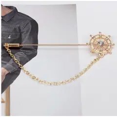 XPRESS RECHARGE - Broche Con Borla Unisex Cadena Para Camisa y Traje