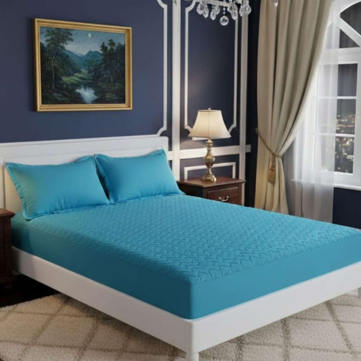 GENERICO - Cubrecolchón Impermeable 1 Plaza Ultra Resistente y Respirable