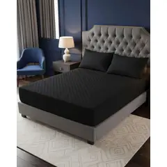 GENERICO - Cubrecolchón Impermeable 2 plazas Ultra Resistente y Respirable