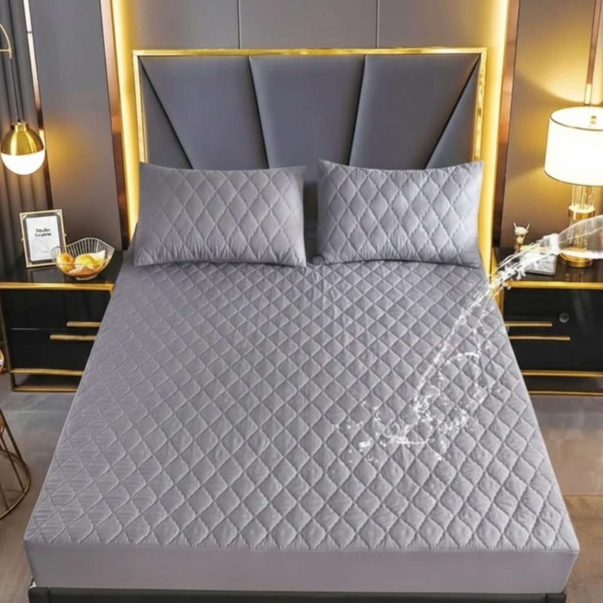 GENERICO - Cubrecolchón Impermeable Plaza y Media Ultra Resistente y Respirable