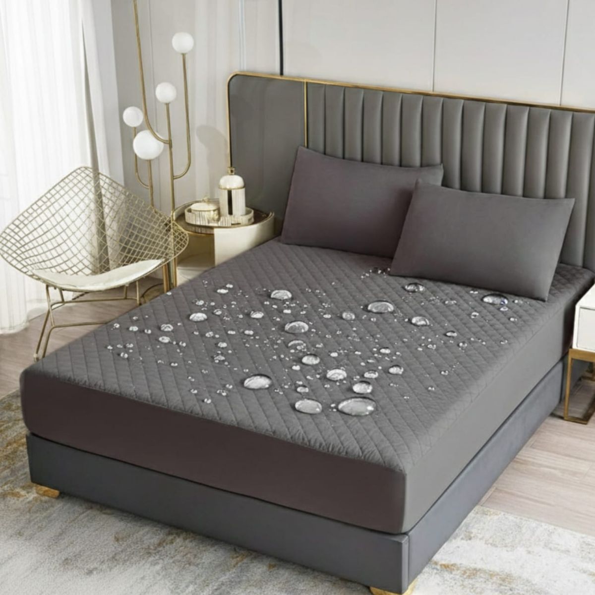 GENERICO - Cubrecolchón Impermeable 2 Plazas Protección Total y Máximo Confort