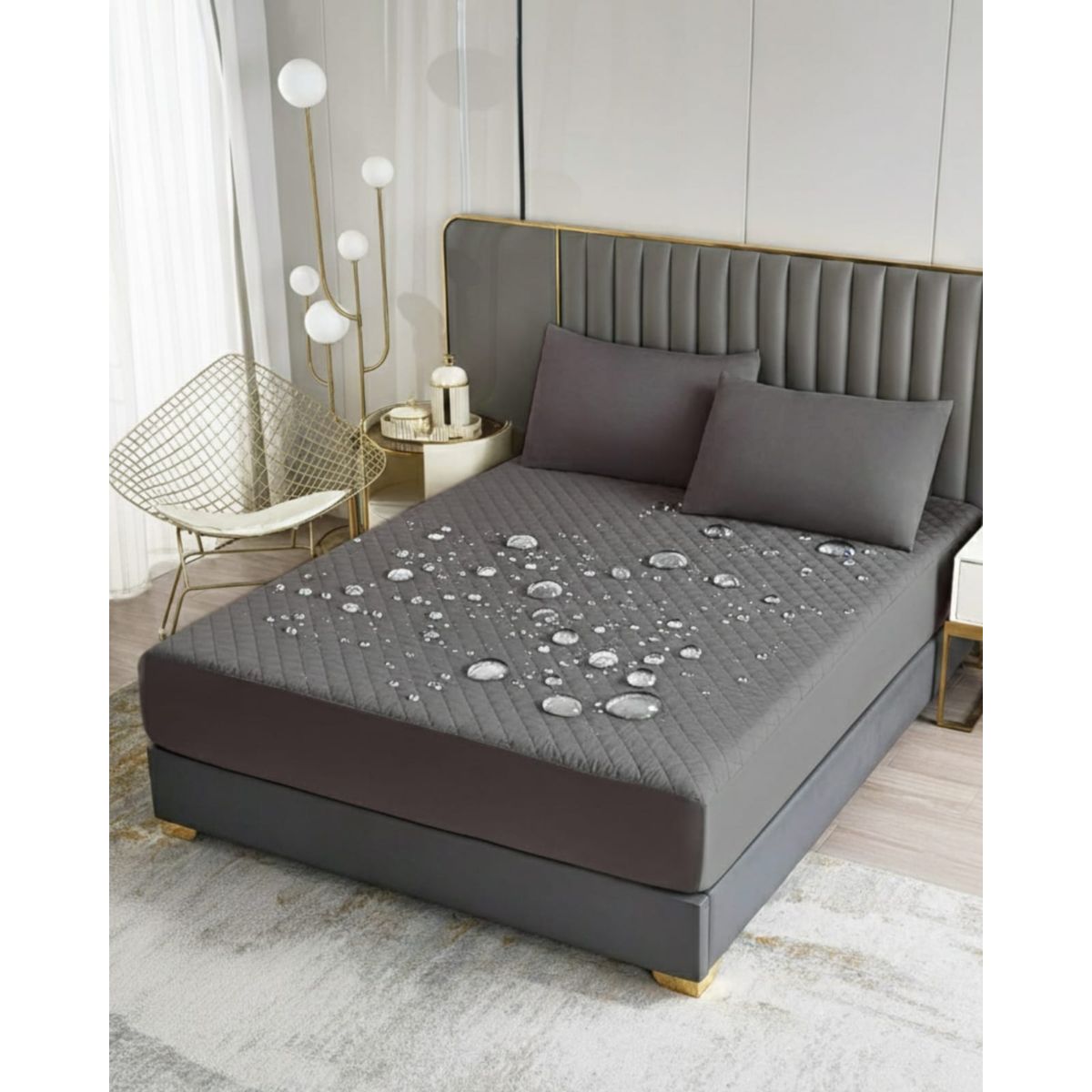 GENERICO - Cubrecolchón Impermeable 2 Plazas Protección Total y Máximo Confort