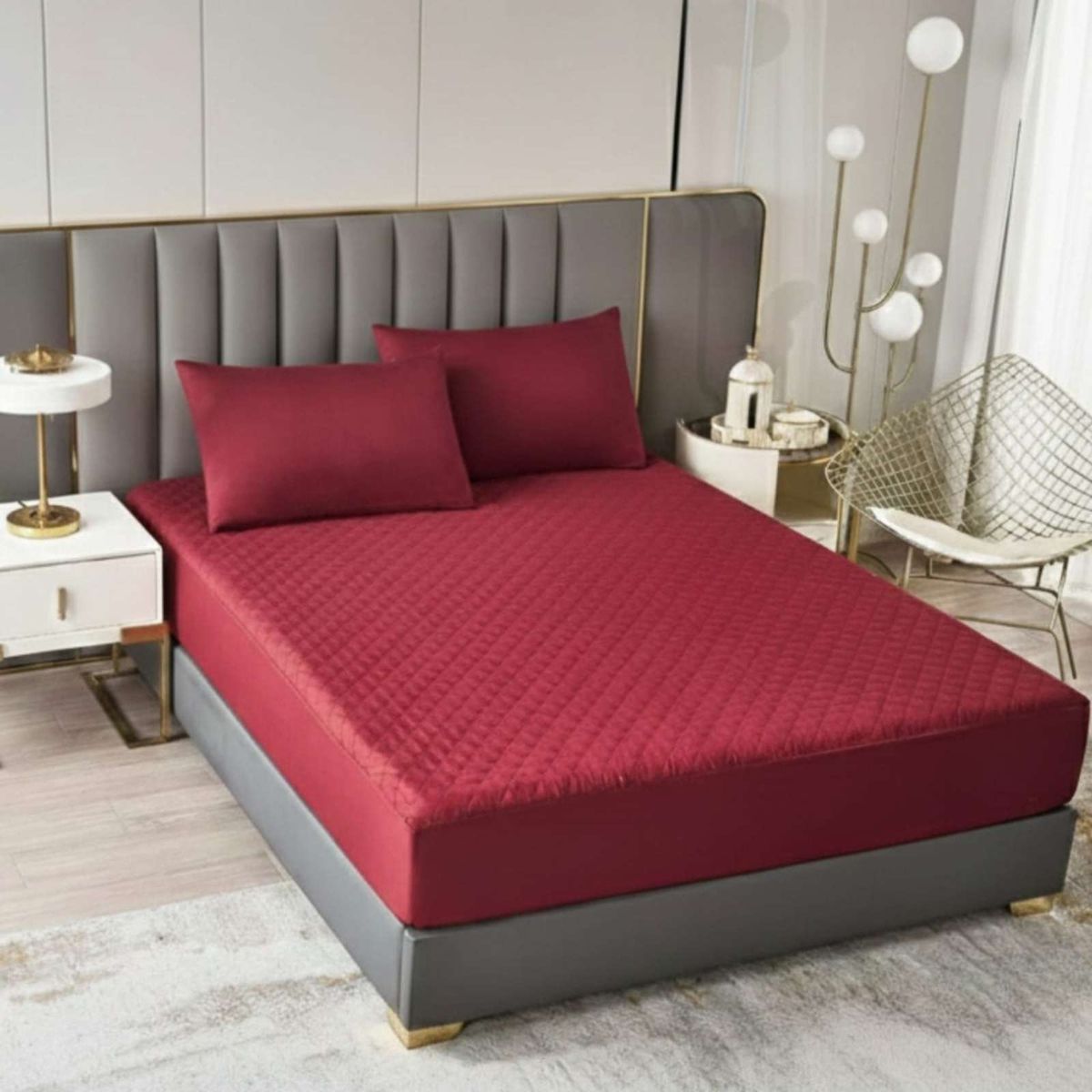 GENERICO - Cubrecolchón Impermeable 2 Plazas Protección Total y Máximo Confort