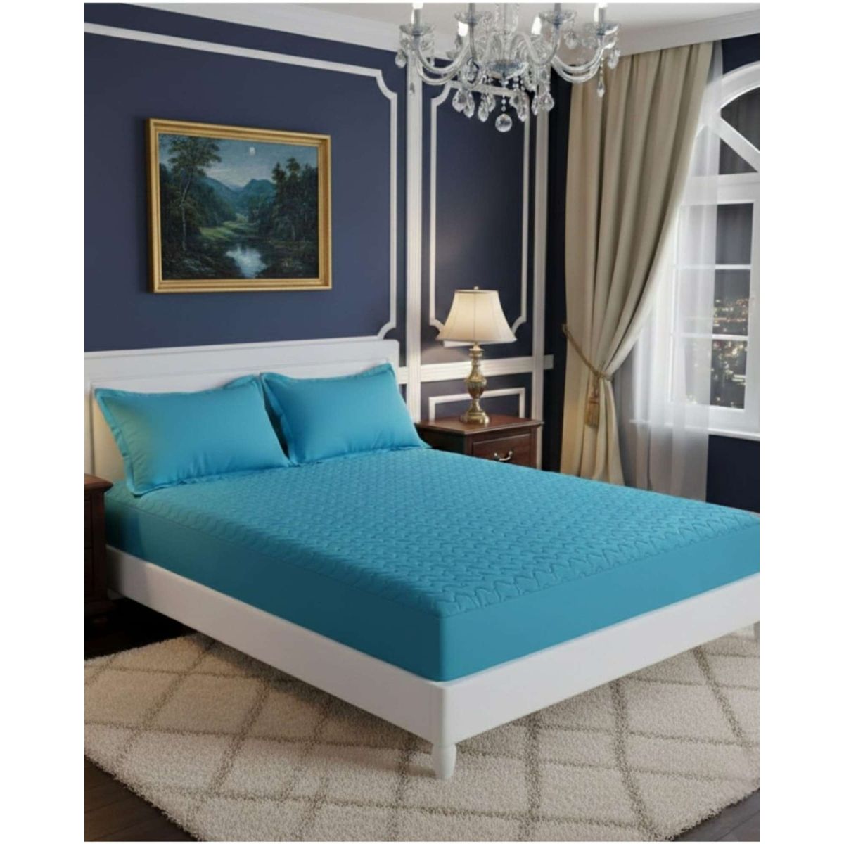 GENERICO - Cubrecolchón Impermeable King Protección Total y Máximo Confort