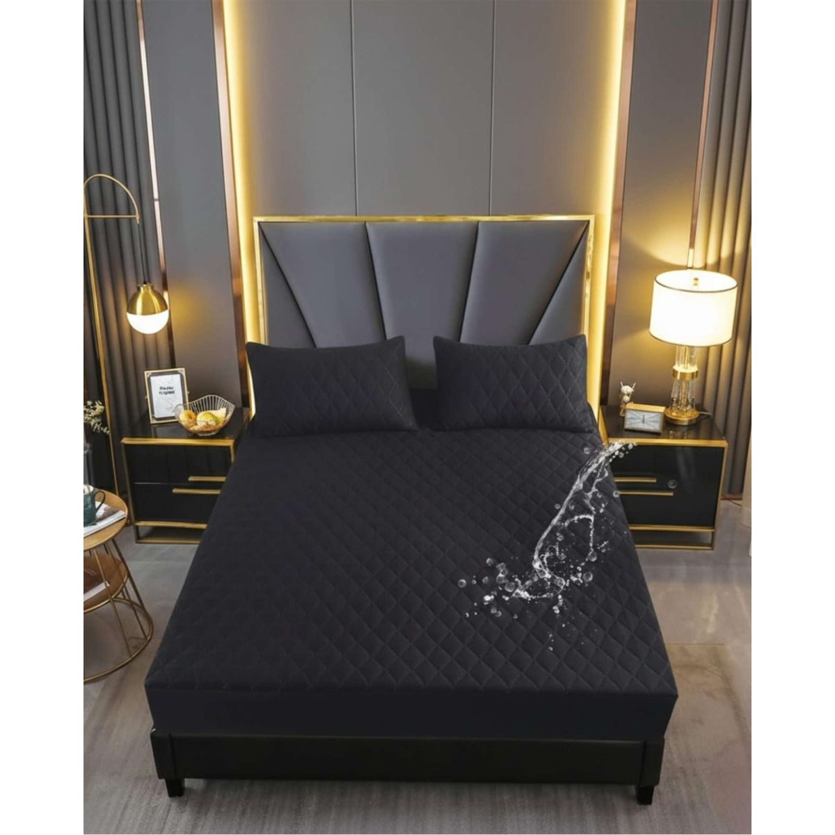 GENERICO - Cubrecolchón Impermeable 2 Plazas Protección Total y Máximo Confort