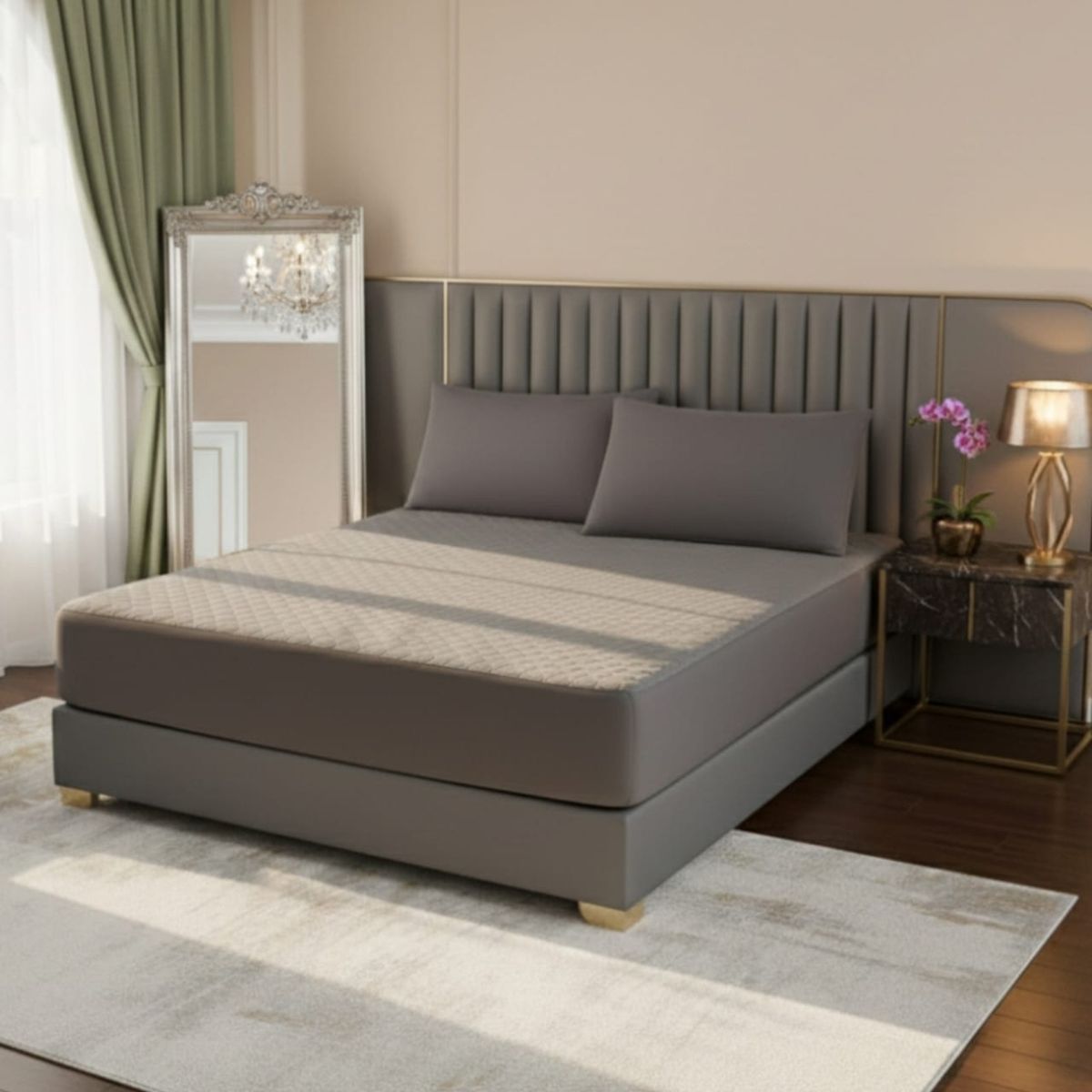 GENERICO - Cubrecolchón Impermeable Plaza y Media Protección Total y Máximo Confort