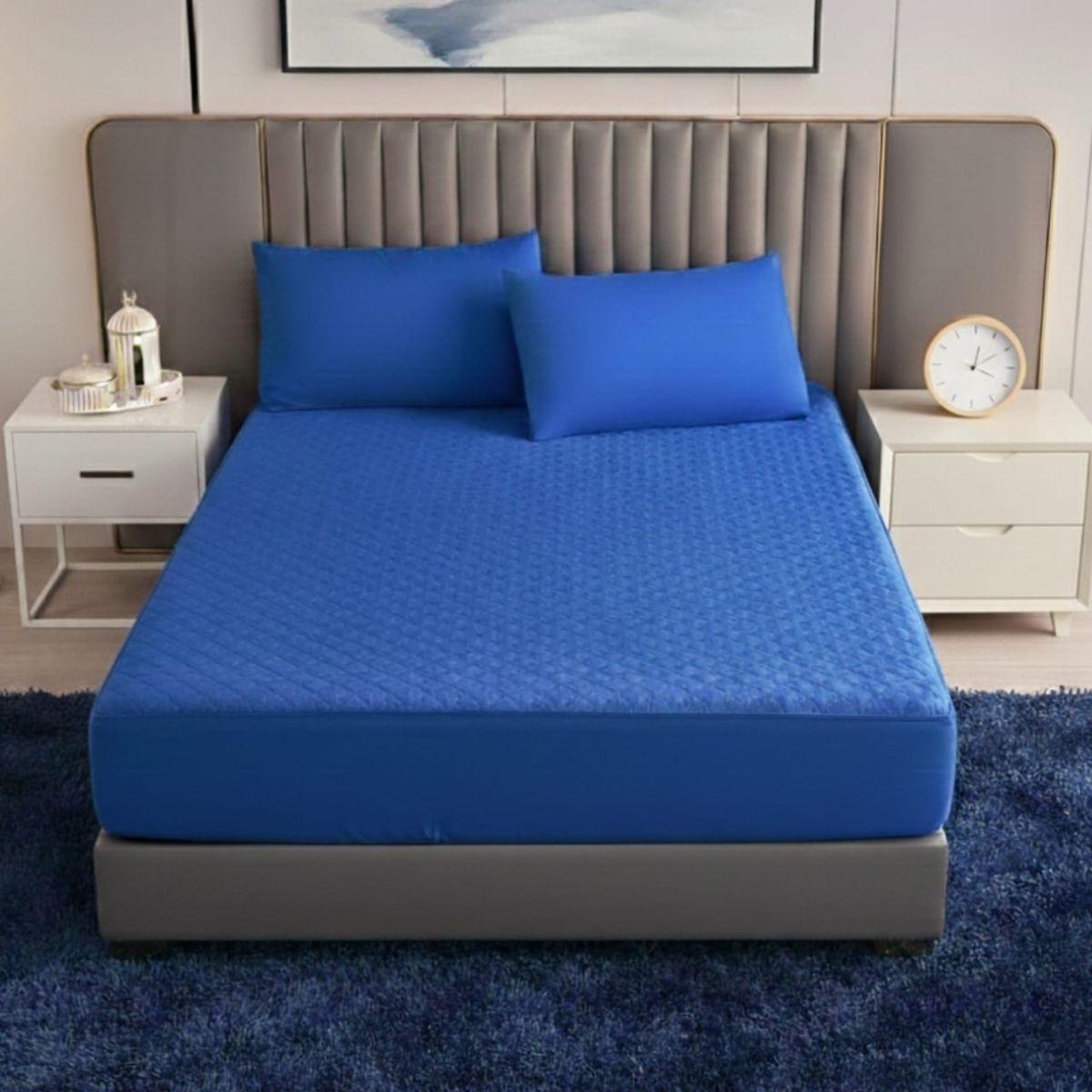 GENERICO - Cubrecolchón Impermeable Plaza y Media Protección Total y Máximo Confort