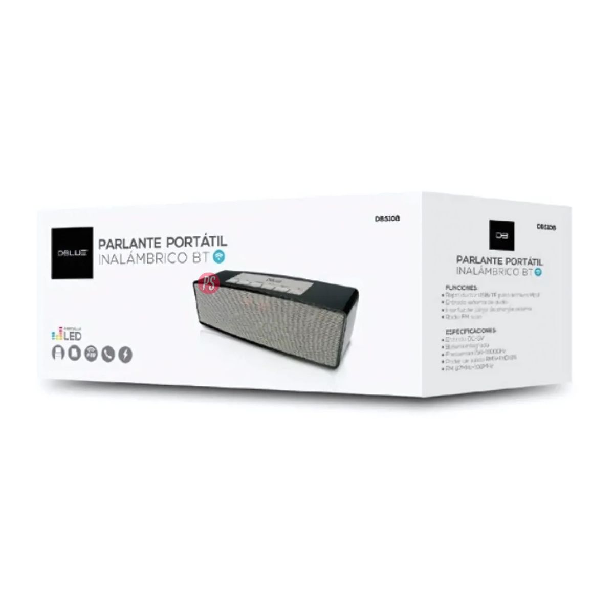 DBLUE - Parlante Bluetooth Pantalla Led Portátil 3w - Ps