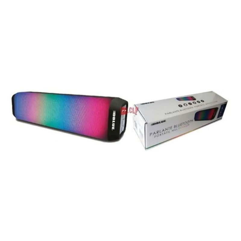 DBLUE - Parlante Bluetooth Portátil Color Negro Con Iluminación - Ps