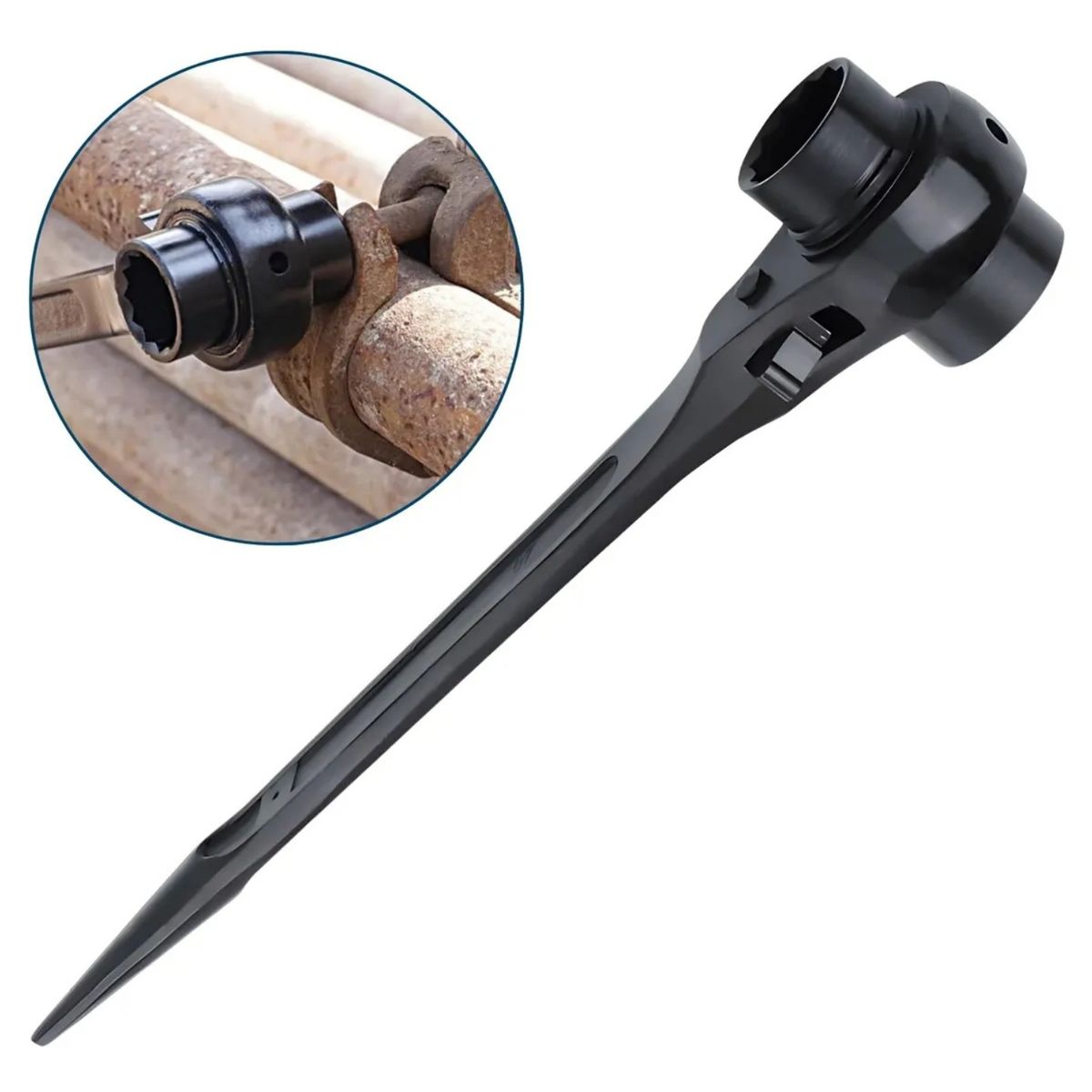 DICAS - Llave Para Andamios Carraca Reversible 19 Mm 22 Mm