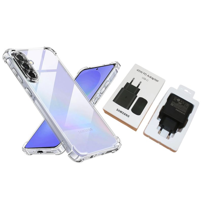 GENERICO - CARCASA PARA GALAXY A36 5G + CARGADOR 45W SIN CABLE