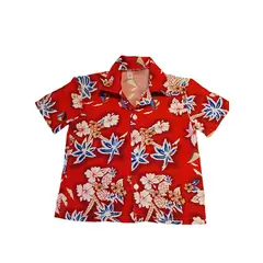 GENERICO - CAMISA GUAYABERA ROJA TALLA 4 PASCUENSE