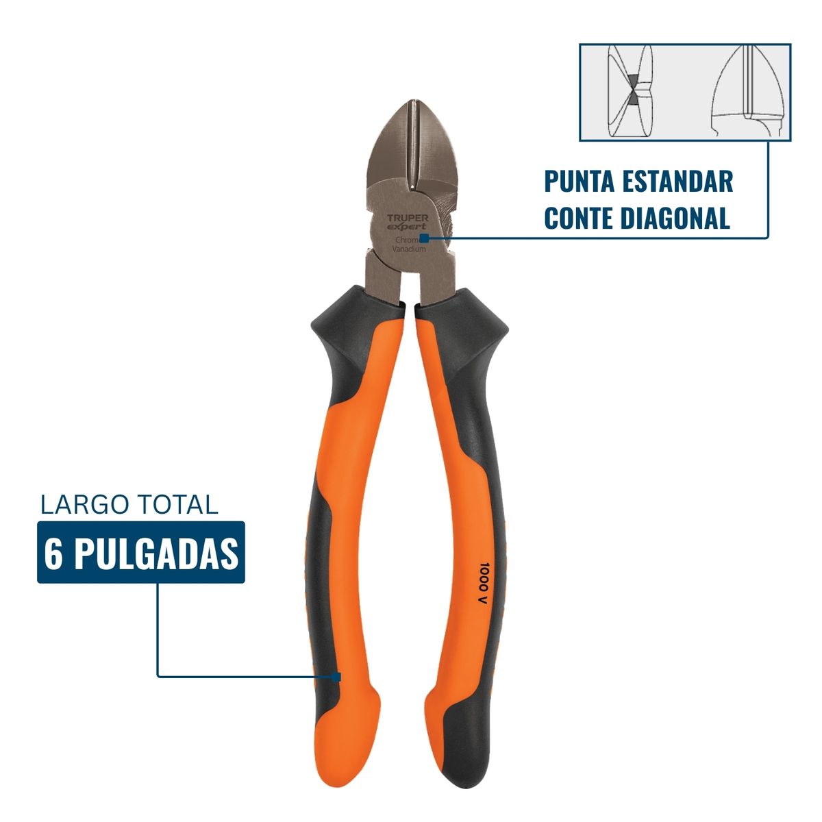 TRUPER - Alicates Aislados Electricista 1000 V Truper