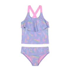 H2O WEAR - Traje de Baño Niña Tankini Vuelo UV50 Lila - Lila