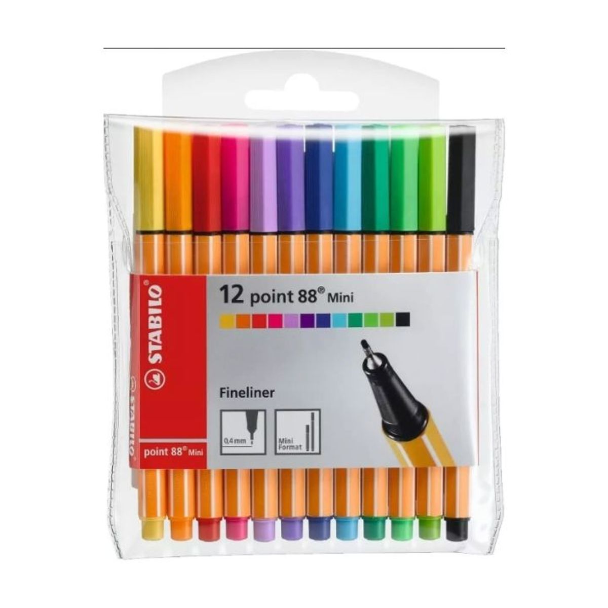 STABILO - Stabilo Point 88 12 Lápices Mini Fineliner Pack 2 Unidades