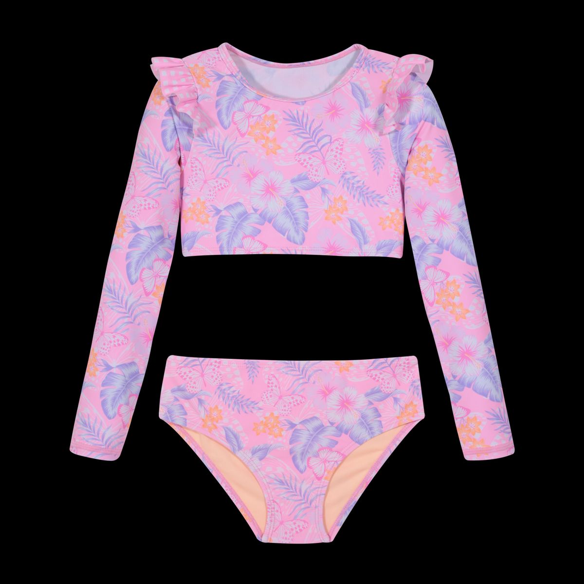 H2O WEAR - Traje de Baño Niña Tankini Crop Top UV50 H2O Wear Rosado - Rosa