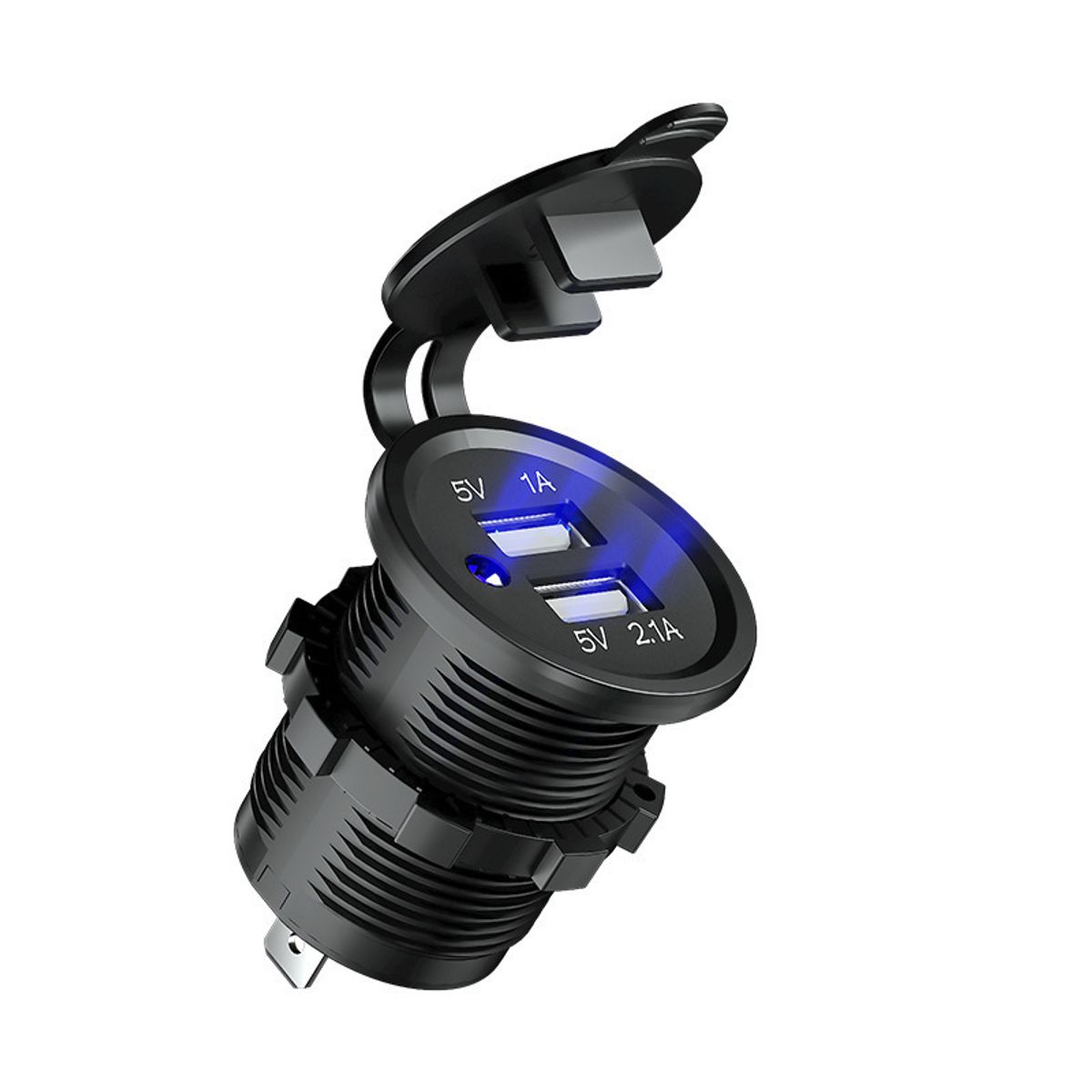 KUANGYE - Cargador Usb Dual Salida 12 V-24v 5 V 2.1 A/1 Volt Auto