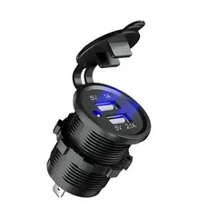 KUANGYE - Cargador Usb Dual Salida 12 V-24v 5 V 2.1 A/1 Volt Auto