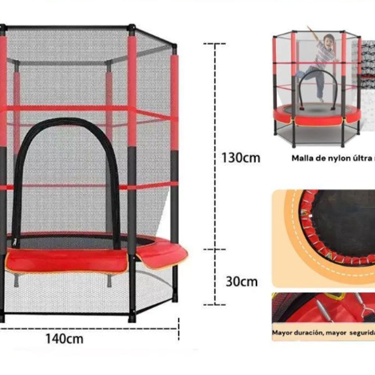 GENERICO - Mini Trampolín Infantil Cama Elastica Para Niños