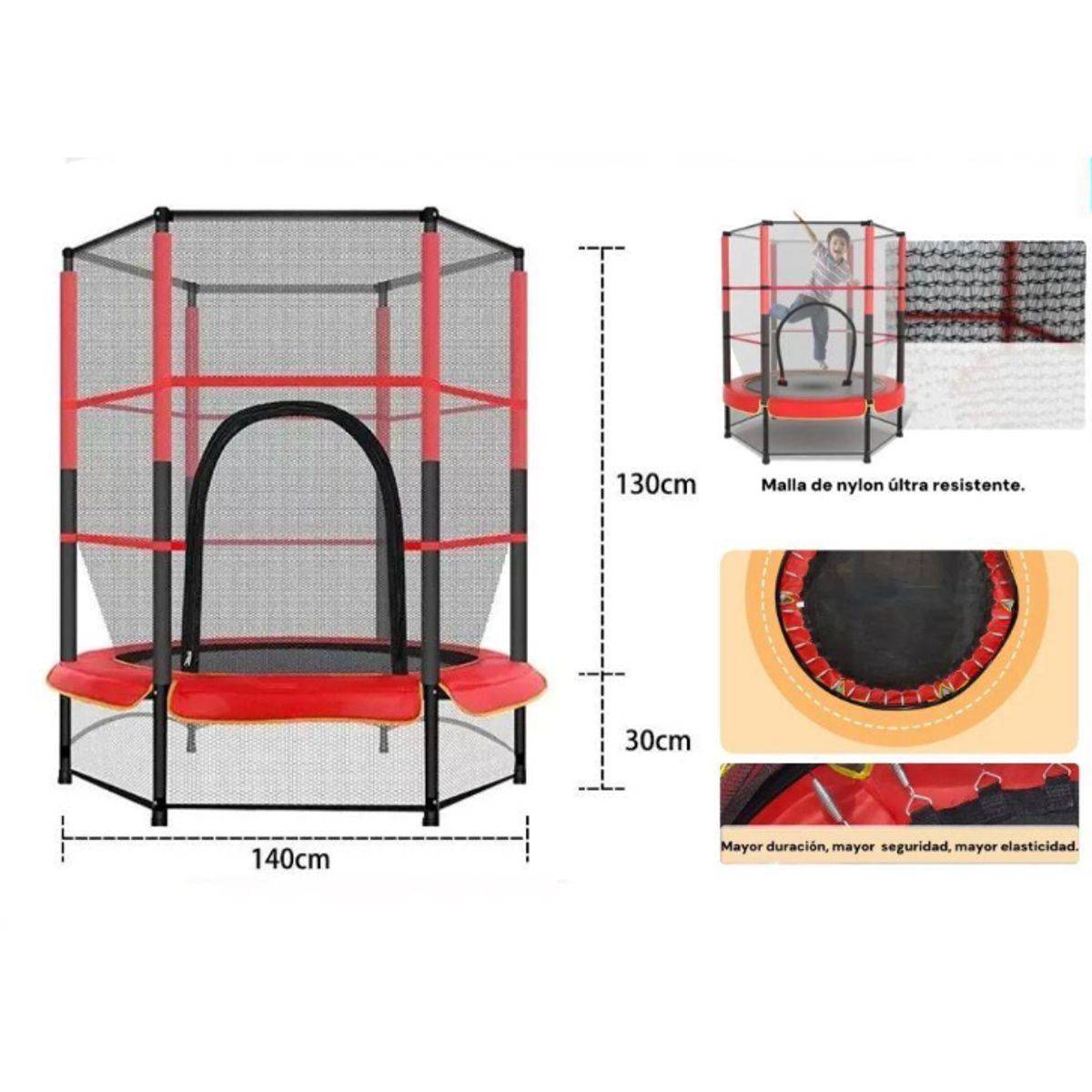 GENERICO - Mini Trampolín Infantil Cama Elastica Para Niños