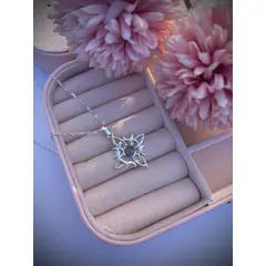 GENERICO - Collar De Plata Nudo De Bruja Piedra Labradorita