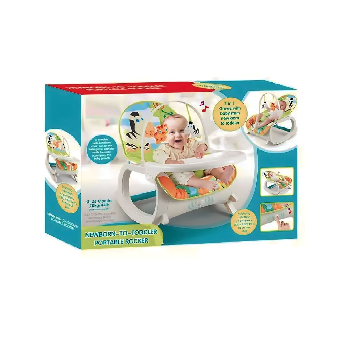 GENERICO - Silla bebe Mecedora 2 en 1.