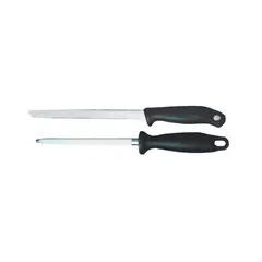 3 CLAVELES - Cuchillo Jamonero 25 cm + Astil Hoja Inoxidable Profesional