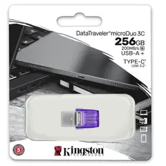 KINGSTON - Pendrive Datatraveler Microduo 3c 256 GB USB 3.2