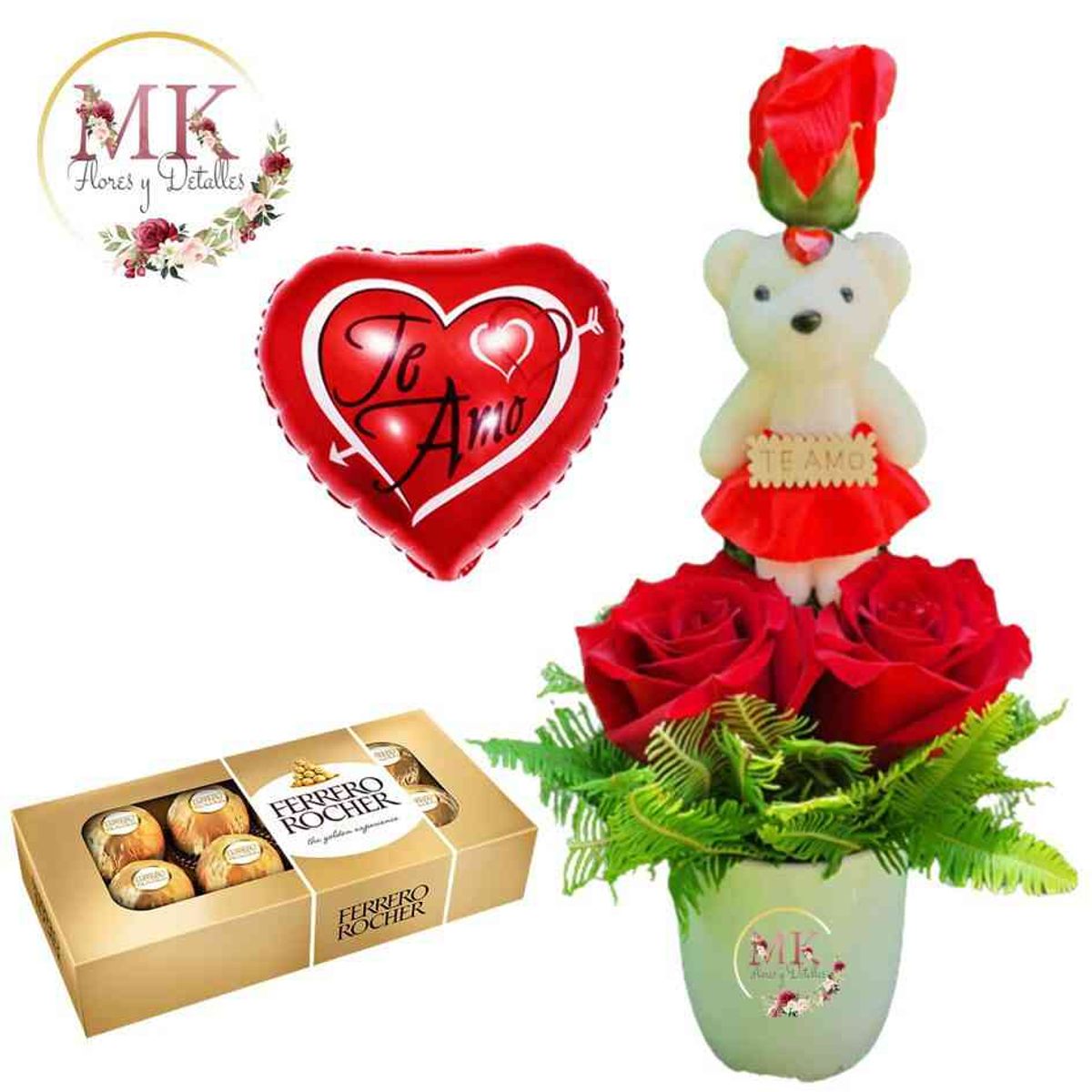 GENERICO - Taza de 2 Rosas Peluchito