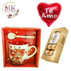 GENERICO - Bombones Ferrero Rocher 100grs Taza Te Amo y Globo