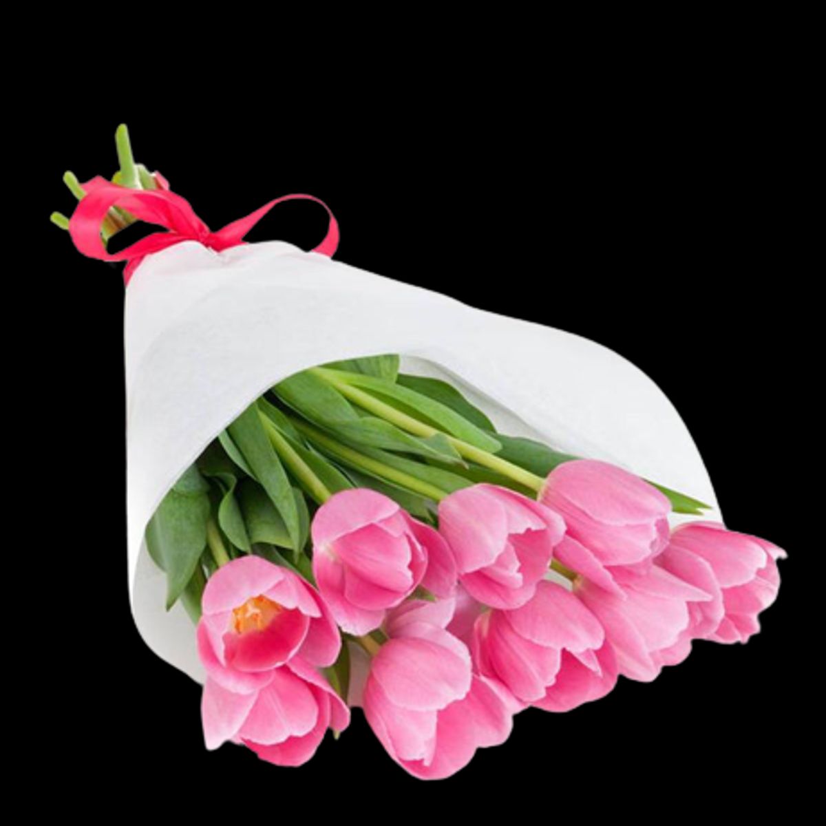 GENERICO - Ramo de 10 Tulipanes Rosados