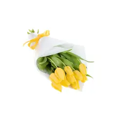 GENERICO - Ramo de 10 Tulipanes Amarillos