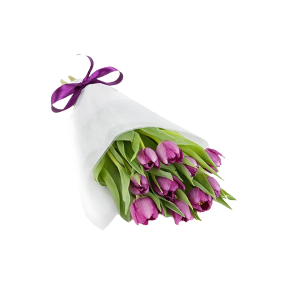GENERICO - Ramo de 10 Tulipanes Morados