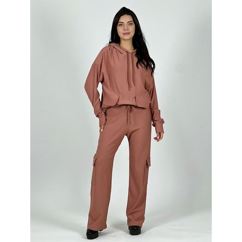 ENIGMATICA BOUTIQUE - Conjunto Algodón Estilo Cargo - Verde