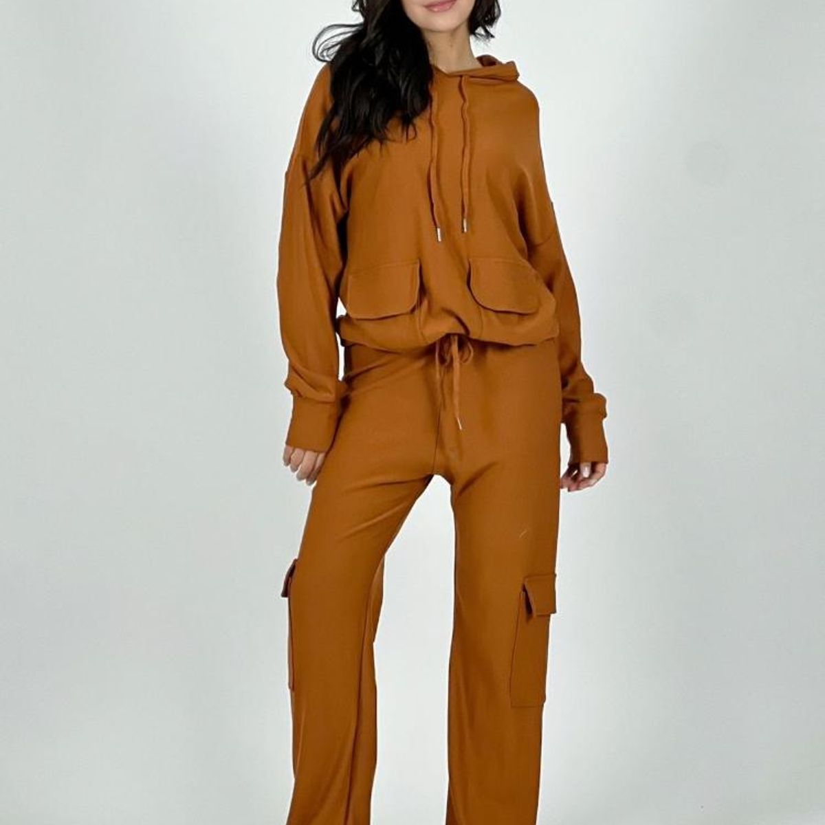 ENIGMATICA BOUTIQUE - Conjunto Algodón Estilo Cargo - Verde