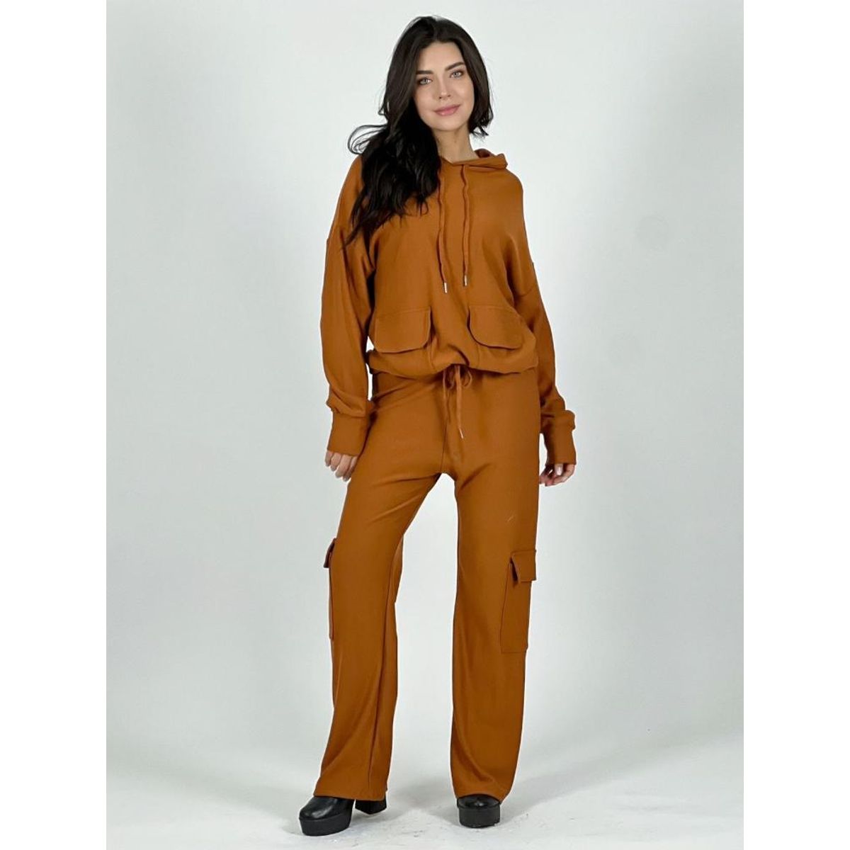 ENIGMATICA BOUTIQUE - Conjunto Algodón Estilo Cargo - Verde