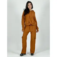 ENIGMATICA BOUTIQUE - Conjunto Algodón Estilo Cargo - Verde