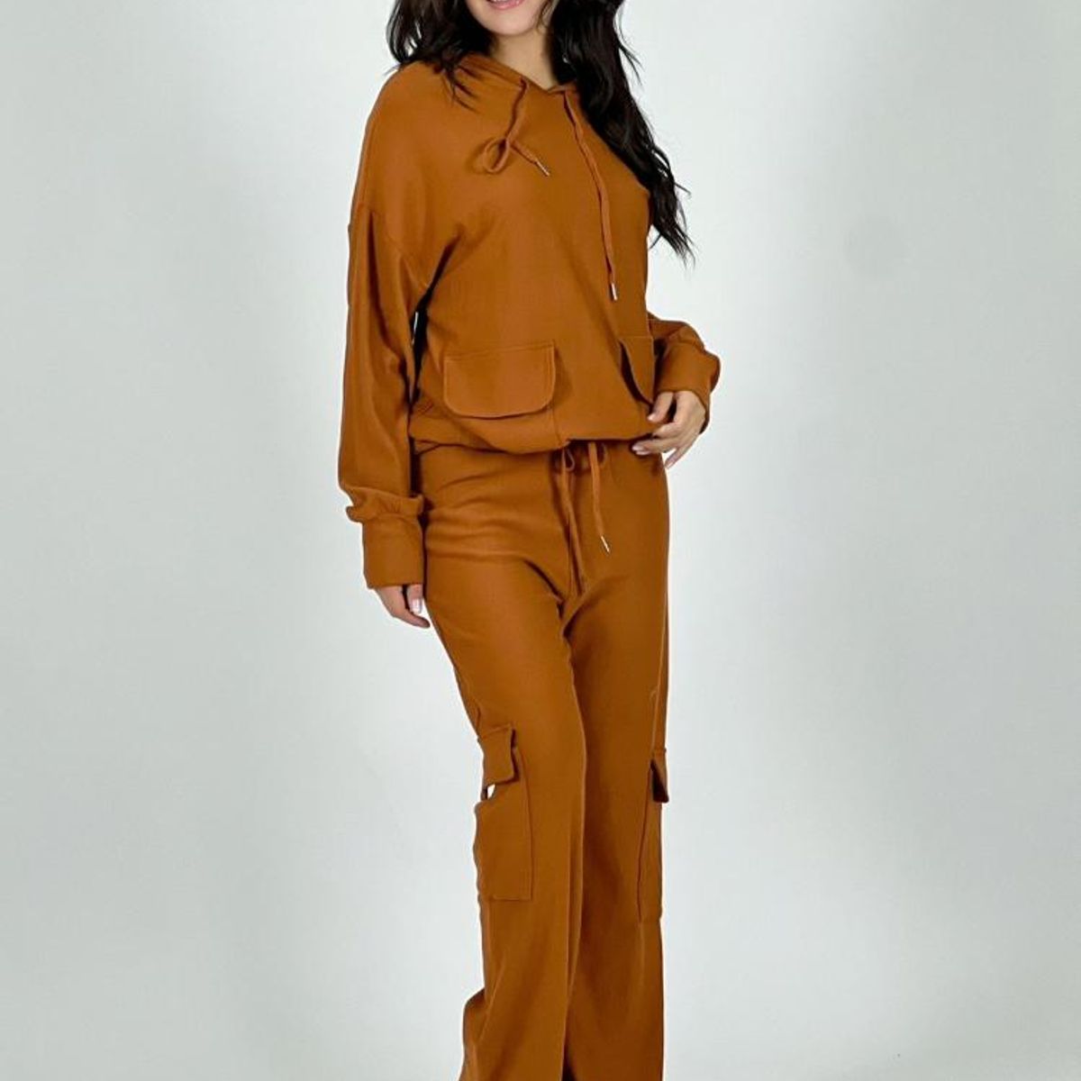 ENIGMATICA BOUTIQUE - Conjunto Algodón Estilo Cargo - Verde