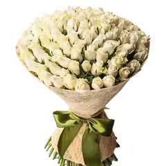 GENERICO - Ramo de 100 Rosas Blancas