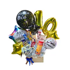 GENERICO - Base de Globos y Dulces Surtidos