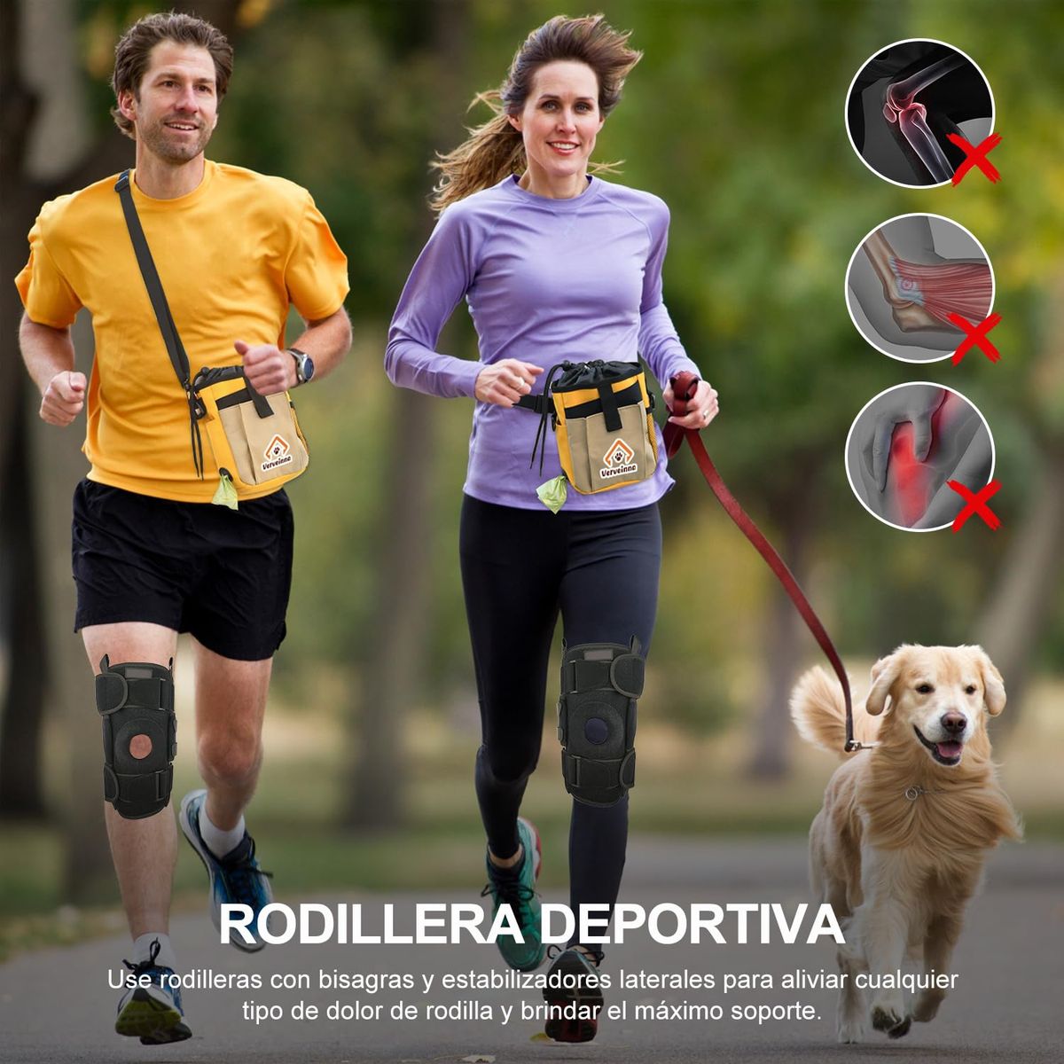 KUANGYE - Rodillera Ortopédica y Deportiva Con Apertura Rótulapara Recuperación