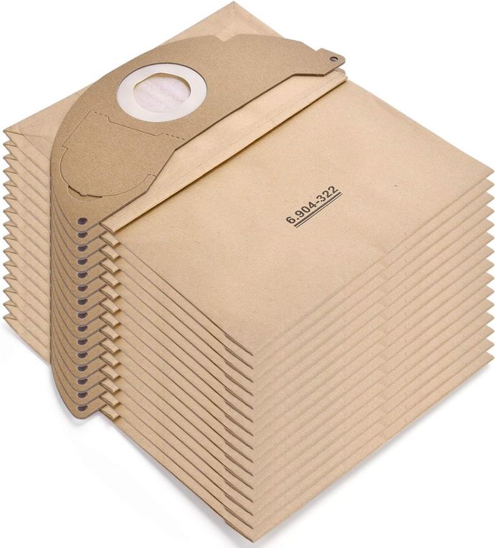 KUANGYE 5 Bolsas Filtro Papel Aspiradora Para Karcher Wd2