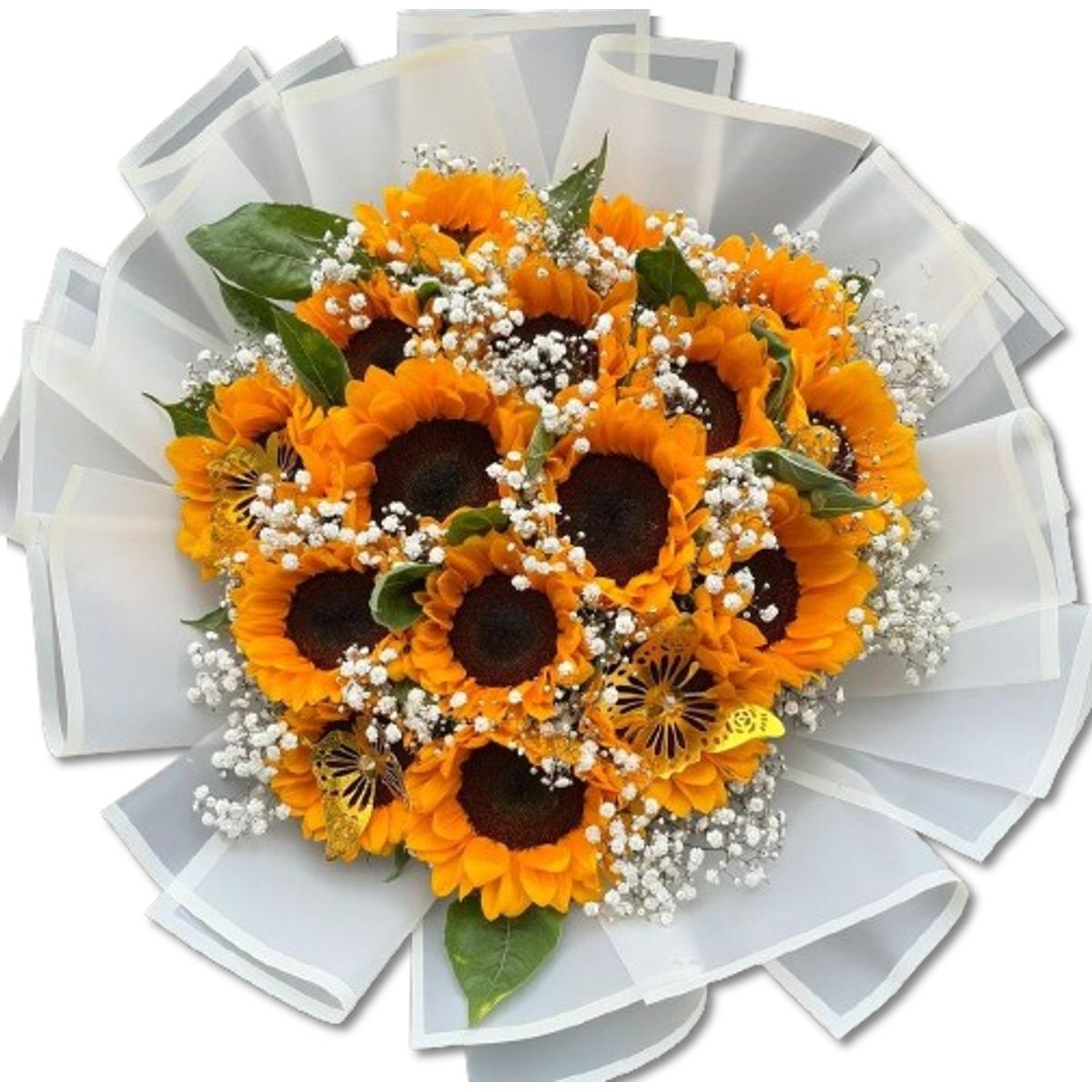 GENERICO - Bouquet de 15 Girasoles con Ilusión