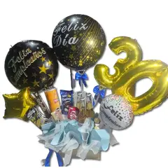GENERICO - Arreglo de Dulces Cervezas y Globos